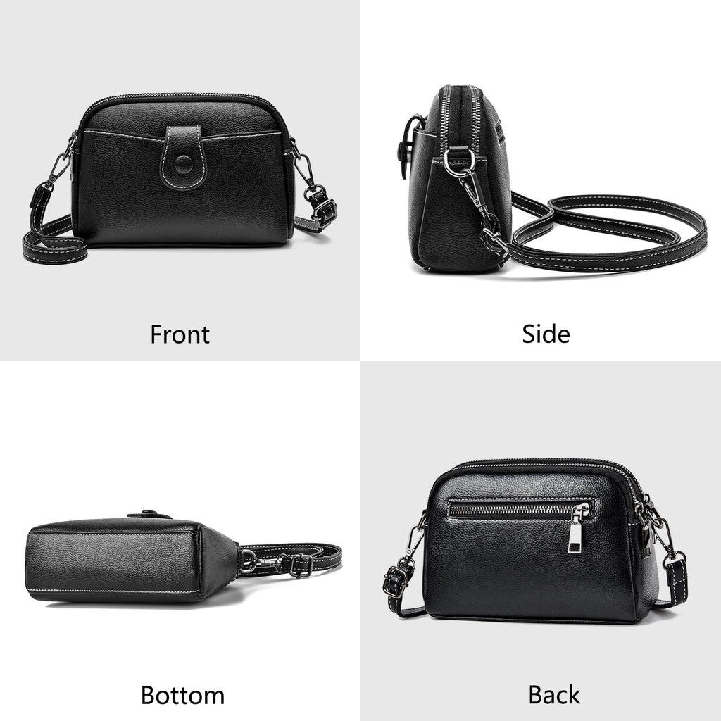 Womens Small Crossbody Bag Shoulder Hand Bags Leather Crossbody Purse for Women Lightweight Adjustable Strap Blue